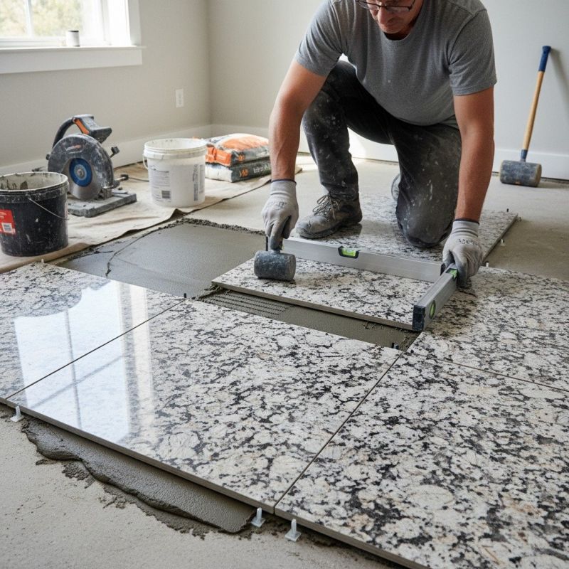 Granite Tile Repair detail